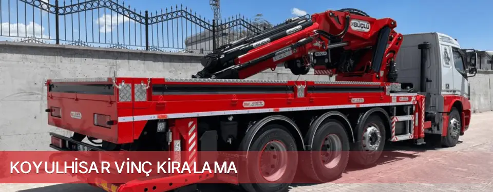 Koyulhisar İlçemi Vinç Kiralama